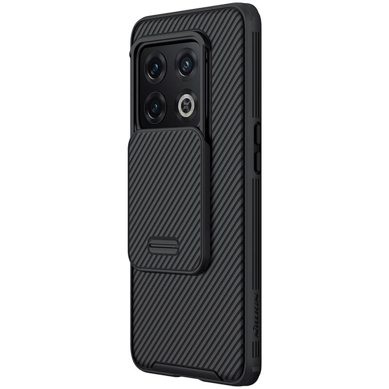 Фото Карбоновая накладка Nillkin Camshield (шторка на камеру) для OnePlus 10 Pro (Черный / Black) в магазине vchehle.ua