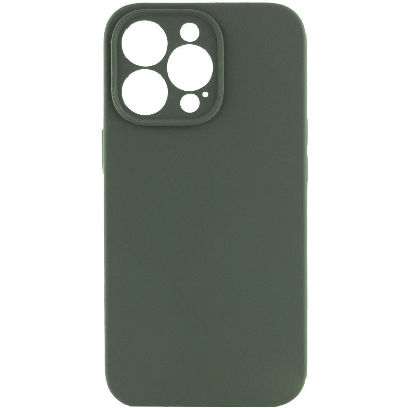 Чохол Silicone Case Full Camera Protective (AA) NO LOGO на Apple iPhone 15 Pro (6.1") (Зелений / Cyprus Green)