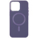 Кожаный чехол Bonbon Leather Metal Style with Magnetic Safe для Apple iPhone 11 (6.1") (Серый / Lavender)