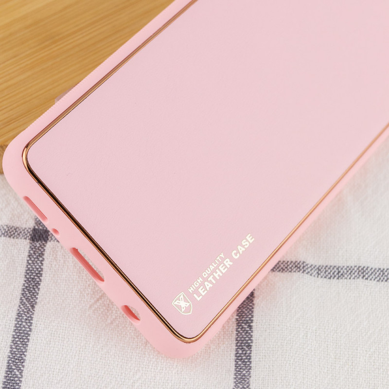 Фото Шкіряний чохол Xshield на Xiaomi Redmi 10 (Рожевий / Pink) в маназині vchehle.ua