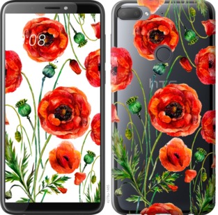 

Чохол Намальовані маки на HTC Desire 12 Plus 743882
