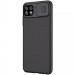 Карбоновая накладка Nillkin Camshield (шторка на камеру) для Samsung Galaxy A22 5G (Черный / Black) в магазине vchehle.ua
