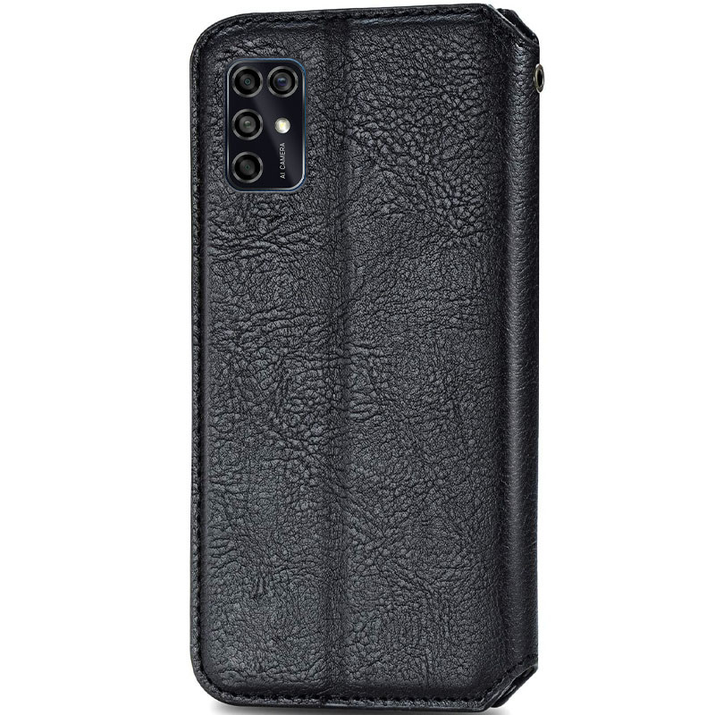 Фото Кожаный чехол книжка GETMAN Cubic (PU) для ZTE Blade V2020 Smart (Черный) на vchehle.ua