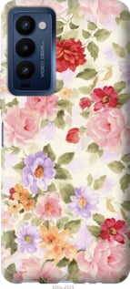 

Чехол Цветочные обои для TECNO Camon 18 / 18P 1581282