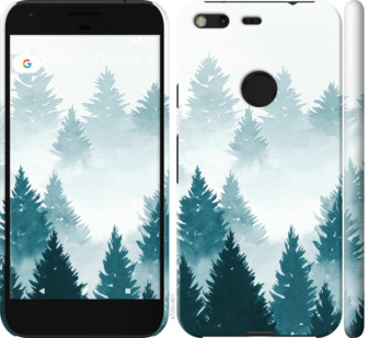 

Чехол Акварельные Елки для Google Pixel XL 863004