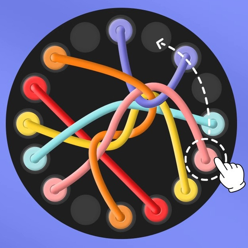 Купити Настільна інтерактивна гра Ummi M8J Rope Untangling Game (Black) на vchehle.ua