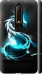 Чехол Бело-голубой огненный дракон для Nokia 6.1