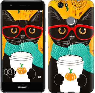 

Чохол Осінній кіт на Huawei Nova 639807