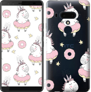 

Чехол Единорожки для HTC U12 Plus 830158