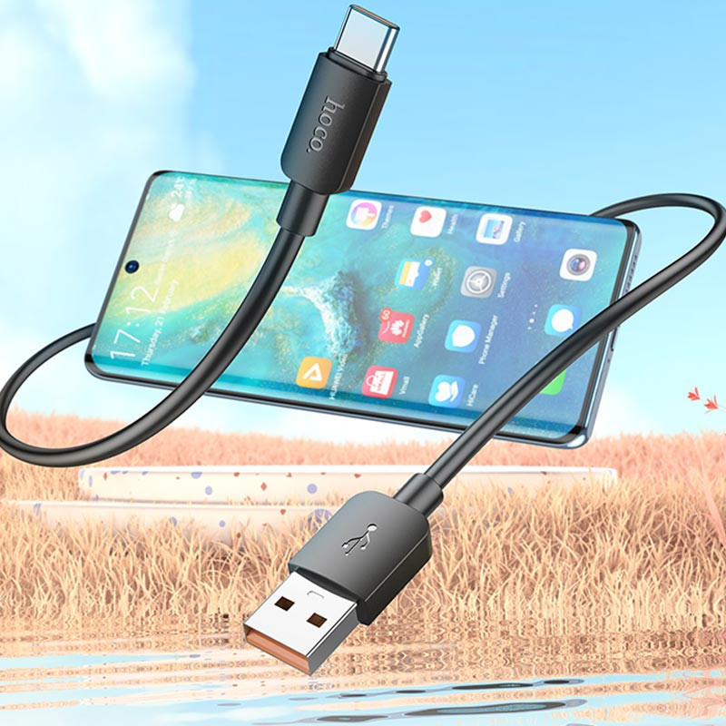 Купить Дата кабель Hoco X96 Hyper USB to Type-C 100W (0.25m) (Black) на vchehle.ua