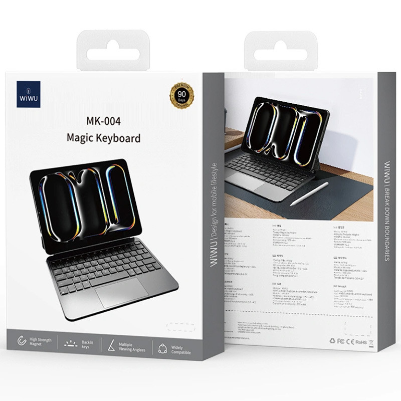 Фото Чохол-клавіатура WIWU MK-004 для iPad Pro 13" (2024) (Black) на vchehle.ua