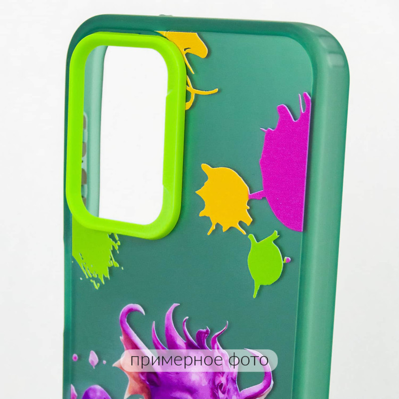 Купити TPU+PC чохол TakiTaki Graffiti magic glow на Samsung Galaxy S22 (Baby dragon / Green) на vchehle.ua