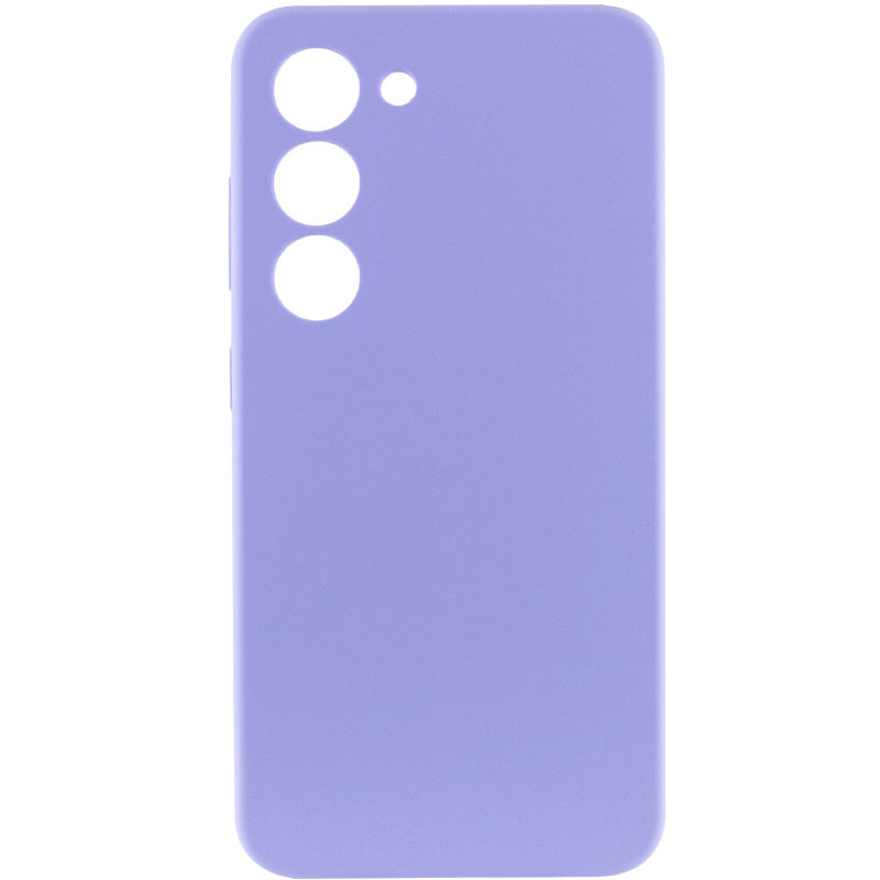 Чохол Silicone Cover Lakshmi Full Camera (AAA) на Samsung Galaxy S22 (Бузковий / Dasheen)