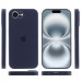 Фото Чохол Silicone Case Full Camera Protective (AA) на Apple iPhone 16e (6.1") (Темно-синій / Midnight blue) в маназині vchehle.ua