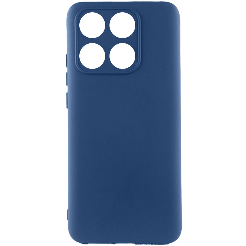 Чохол Silicone Cover Lakshmi Full Camera (AA) на Xiaomi 14 (Синій / Navy Blue)