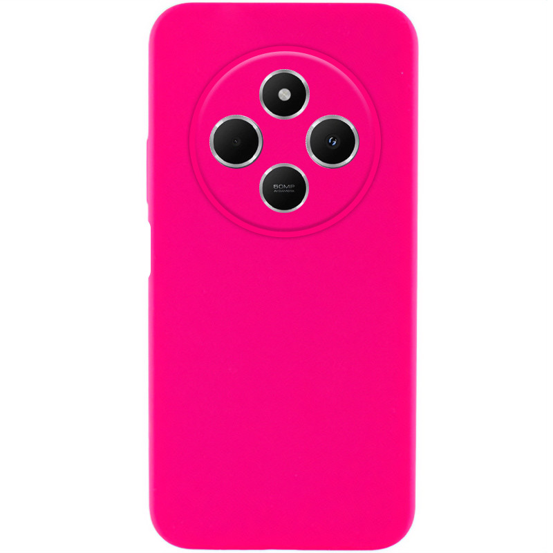 Чехол Silicone Cover Lakshmi Full Camera (AAA) для Xiaomi Redmi 14C / Poco C75 (Розовый / Barbie pink)