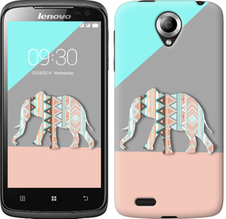

Чехол Узорчатый слон для Lenovo S820 224653