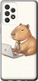Чехол Funny Capybara CEO Working для Samsung Galaxy A73 A736B