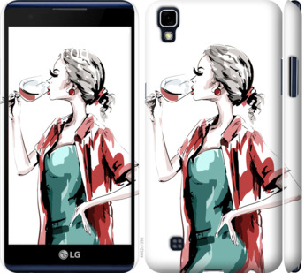 

Чехол Девушка с бокалом для LG X Power K220DS 841548