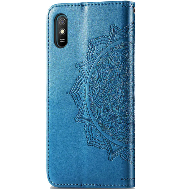 Фото Шкіряний чохол-книжка Art Case з візитницею на Xiaomi Redmi 9A (Синій) на vchehle.ua