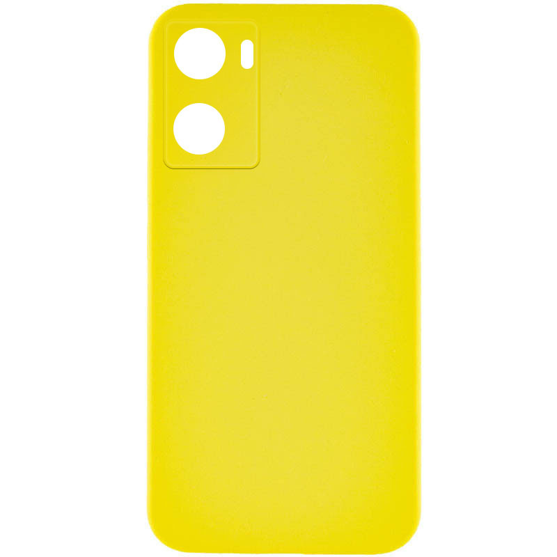 Чохол Silicone Cover Lakshmi Full Camera (AAA) на Oppo A57s / A77s (Жовтий / Yellow)