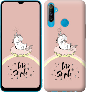 

Чехол Единорожка в пончике для Realme C3 932918