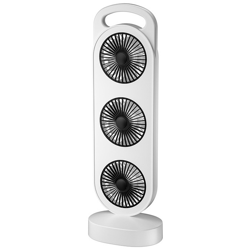 Настольный вентилятор Three Head Fan 1200 mAh (Black)
