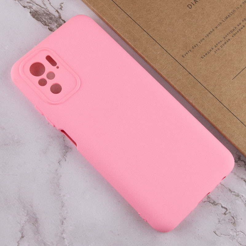 Купити Чохол Silicone Cover Full Camera without Logo (A) на Xiaomi Redmi Note 10 / Note 10s (Рожевий / Pink) на vchehle.ua