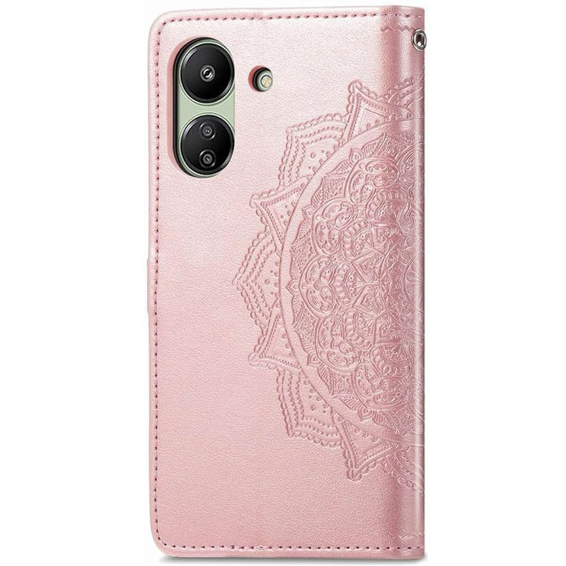 Кожаный чехол (книжка) Art Case с визитницей для Xiaomi Redmi 13C / Poco C65 (Розовый) в магазине vchehle.ua