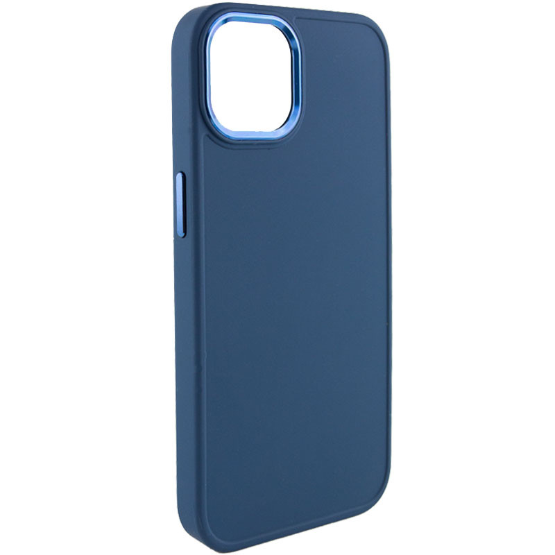 TPU чехол Bonbon Metal Style для Apple iPhone 12 Pro / 12 (6.1") (Синий / Cosmos blue)