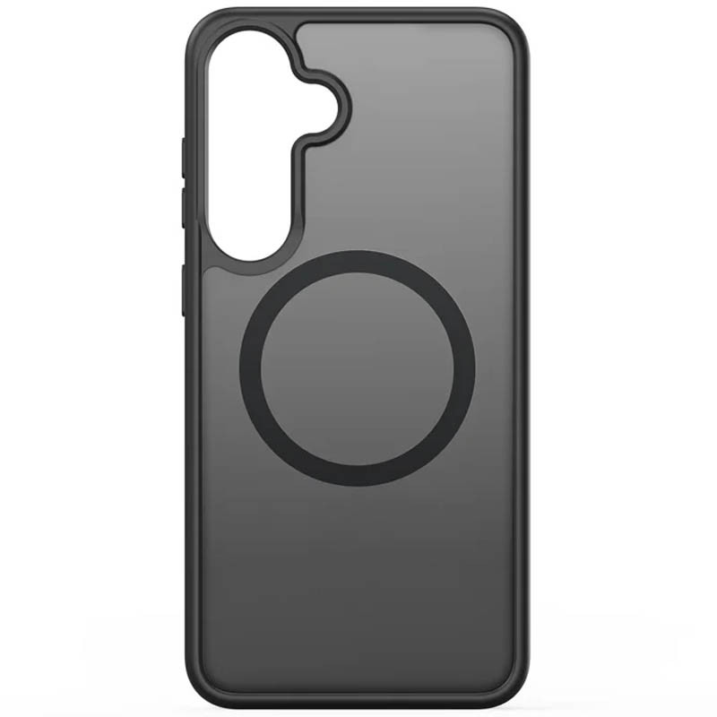 Фото TPU+PC чехол Metal Buttons with  Magnetic Safe Colorful для Samsung Galaxy S25+ (Черный / Black) на vchehle.ua