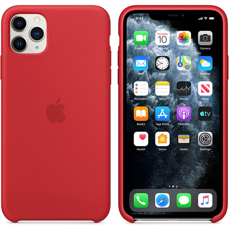 Фото Чохол Silicone case (AAA) на Apple iPhone 11 Pro Max (6.5") (Червоний / Red) в маназині vchehle.ua