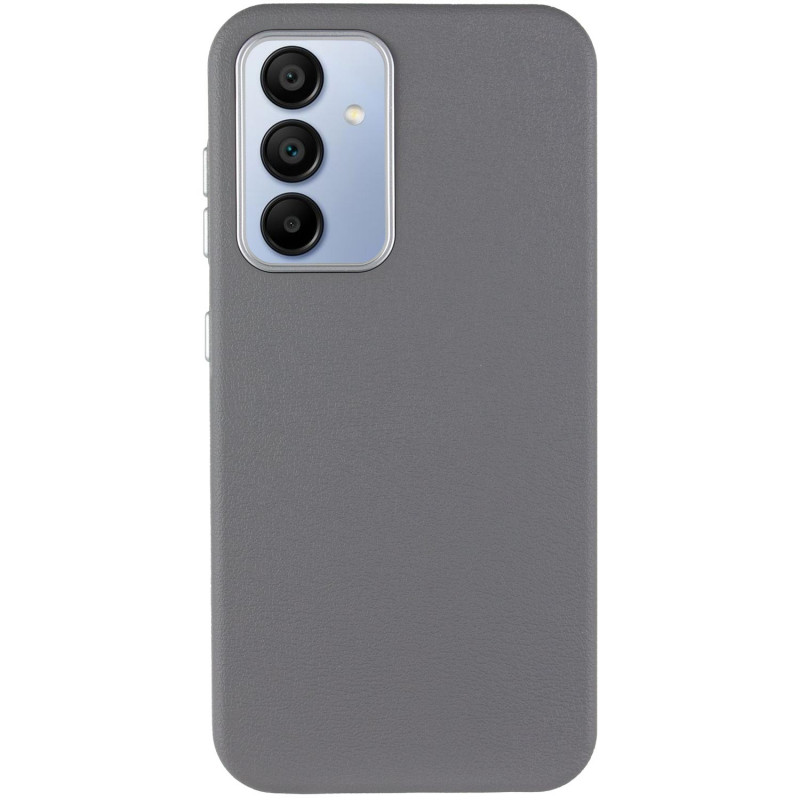 Фото Шкіряний чохол Leather Case Metal Buttons на Samsung Galaxy S24 / S25 (Titanium Gray) на vchehle.ua