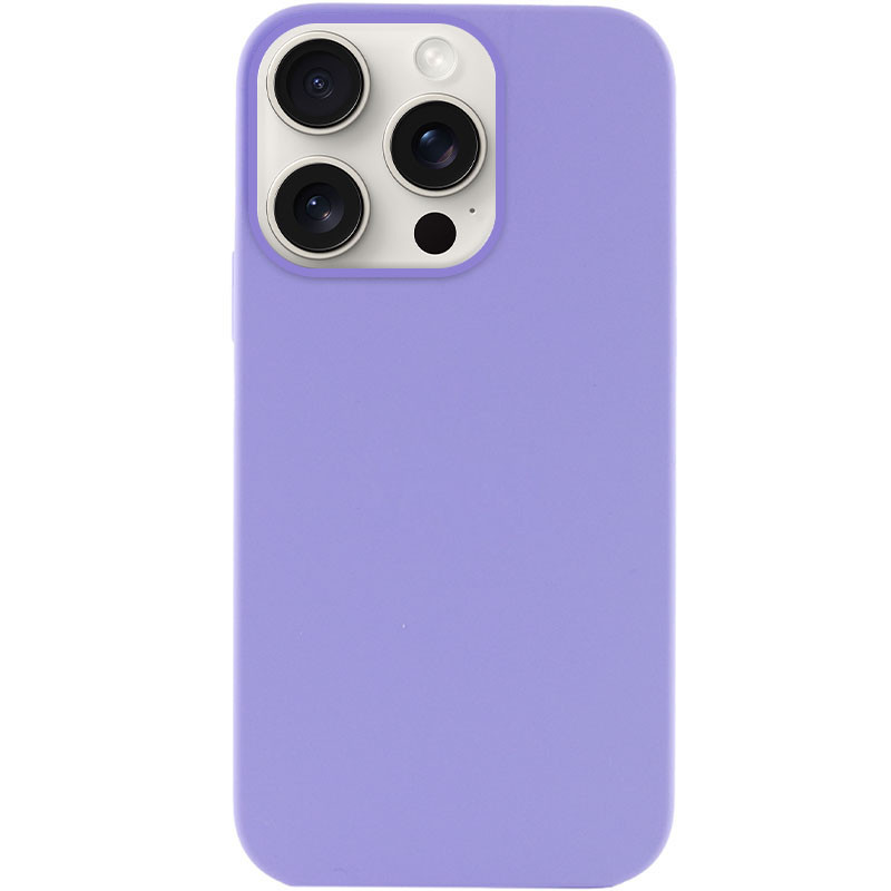 Чохол Silicone Case Full Protective (AA) NO LOGO на Apple iPhone 16 Pro (6.3") (Бузковий / Dasheen)