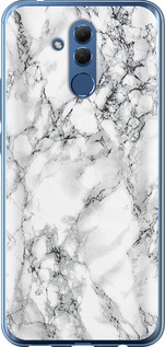 Чехол Мрамор белый для Huawei Mate 20 Lite