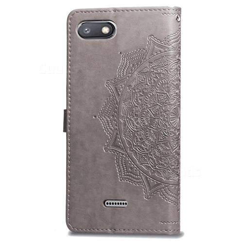 Купити Шкіряний чохол-книжка Art Case з візитницею на Xiaomi Redmi 6A (Сірий) на vchehle.ua