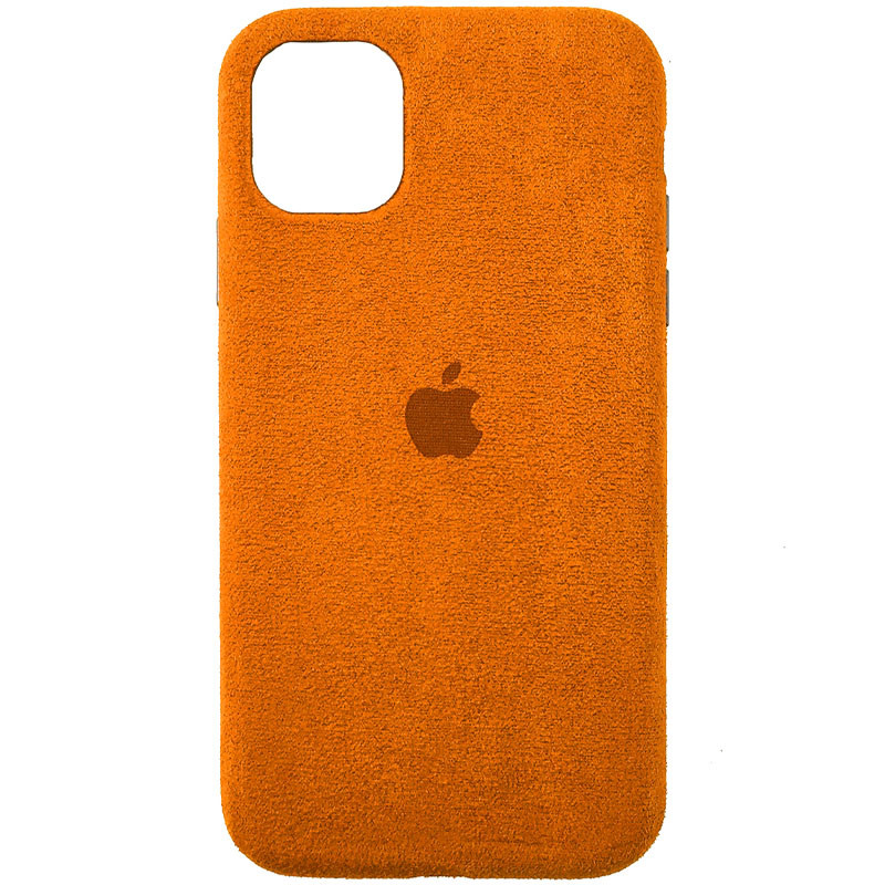 Чохол ALCANTARA Case Full на Apple iPhone 12 Pro / 12 (6.1") (Помаранчевий)