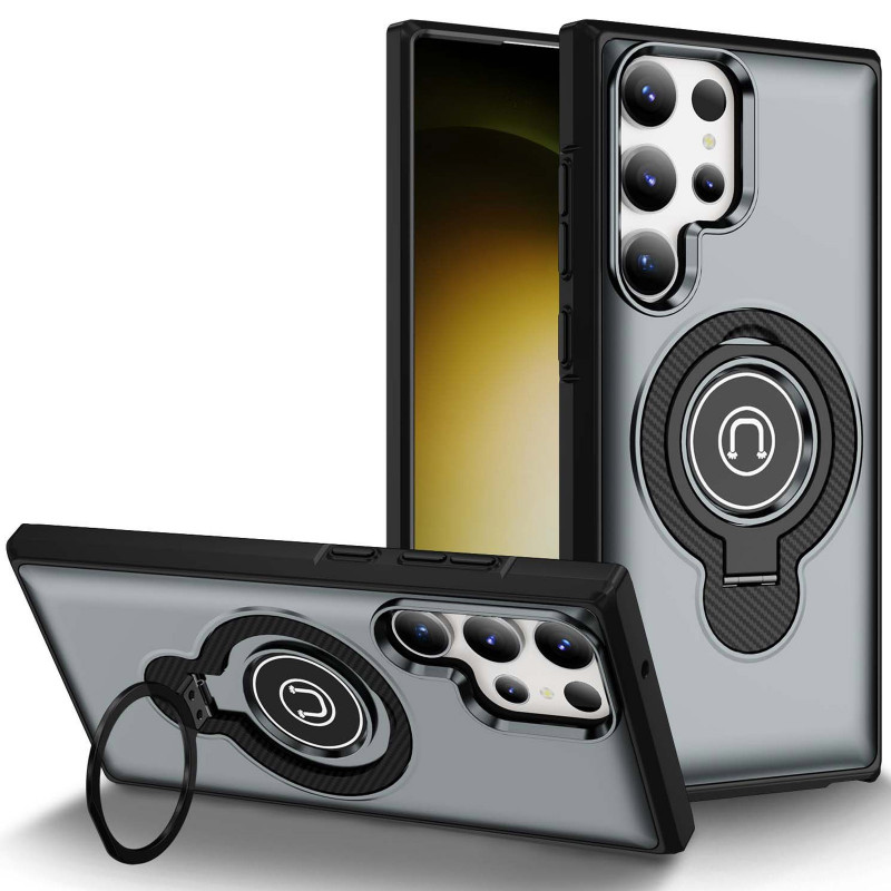 TPU+Textured PC Magnet на Samsung Galaxy S23 Ultra (Grey)