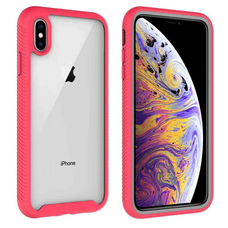 

Ударопрочный чехол Full-body Bumper Case для iPhone XS (5.8") (Розовый) 725401