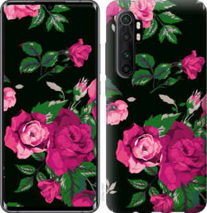 

Чохол Троянди на чорному тлі на Xiaomi Mi Note 10 Lite 936473