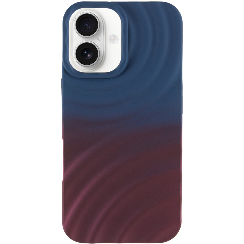Фото Чехол TPU ColorWave для Apple iPhone 16 (6.1") (Navy Blue / Plum) на vchehle.ua