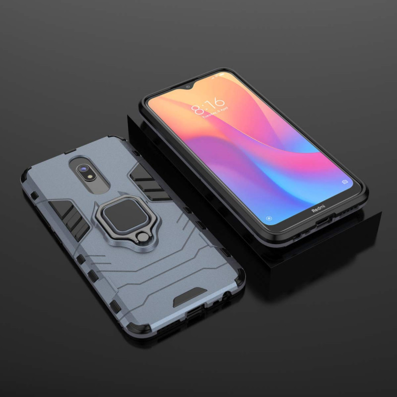 Фото Ударостійкий чохол Transformer Ring for Magnet на Xiaomi Redmi 8 / 8A (Сірий / Metal slate) в маназині vchehle.ua