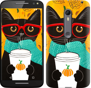

Чехол Осенний кот для Motorola Moto X Style 639880