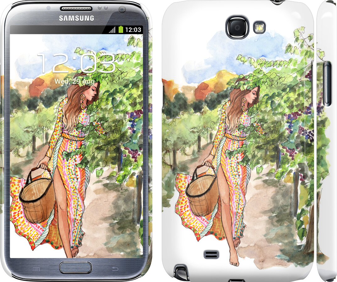

Чехол Девушка Лето для Samsung Galaxy Note 2 N7100 102882