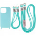 Чехол TPU two straps California для Apple iPhone 13 (6.1") (Бирюзовый / Marine Green)