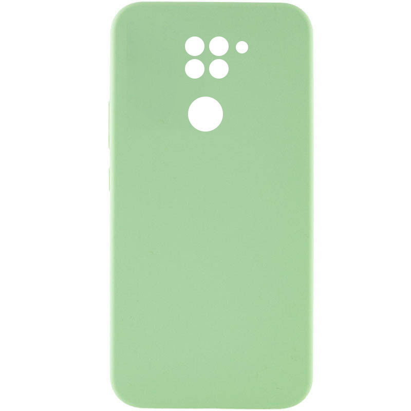 Чохол Silicone Cover Lakshmi Full Camera (AAA) на Xiaomi Redmi Note 9 / Redmi 10X (М'ятний / Mint)