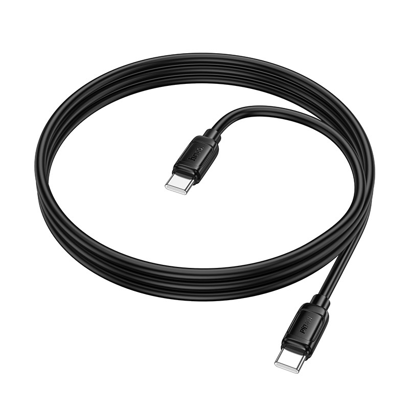 Фото Дата кабель Hoco X115 Surpass Type-C to Type-C 60W (1m) (Black) на vchehle.ua