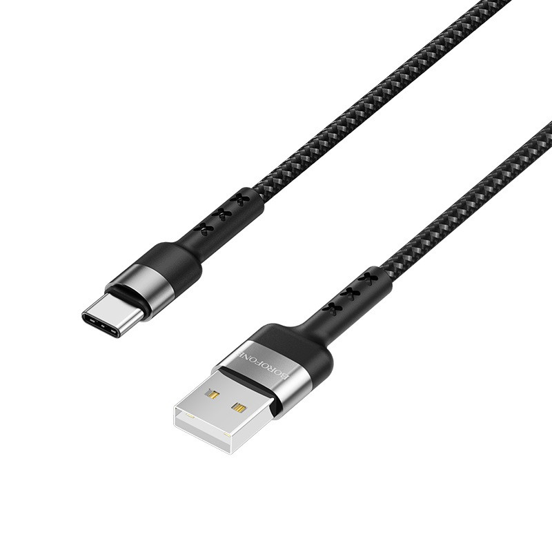 Фото Дата кабель Borofone BX34 Advantage USB to Type-C (1m) (Чорний) в маназині vchehle.ua