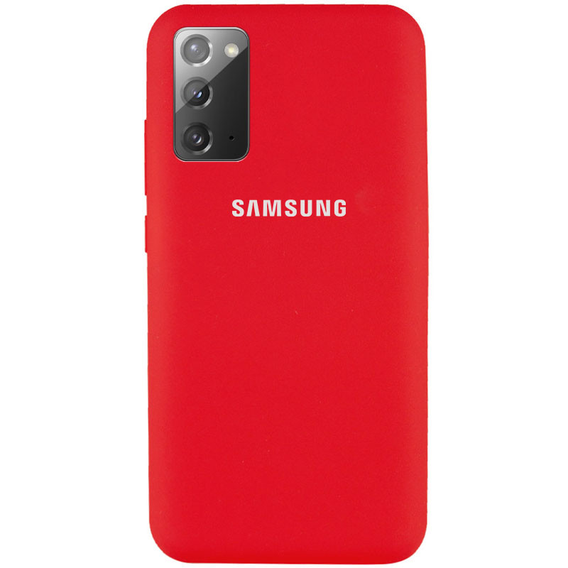 Чехол Silicone Cover Full Protective (AA) для Samsung Galaxy Note 20 (Красный / Red)