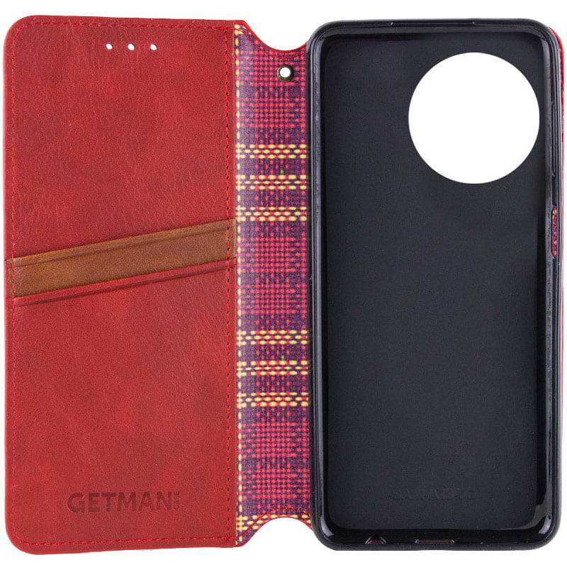 Фото Шкіряний чохол-книжка GETMAN Cubic (PU) на Realme 11 4G (Червоний) в маназині vchehle.ua